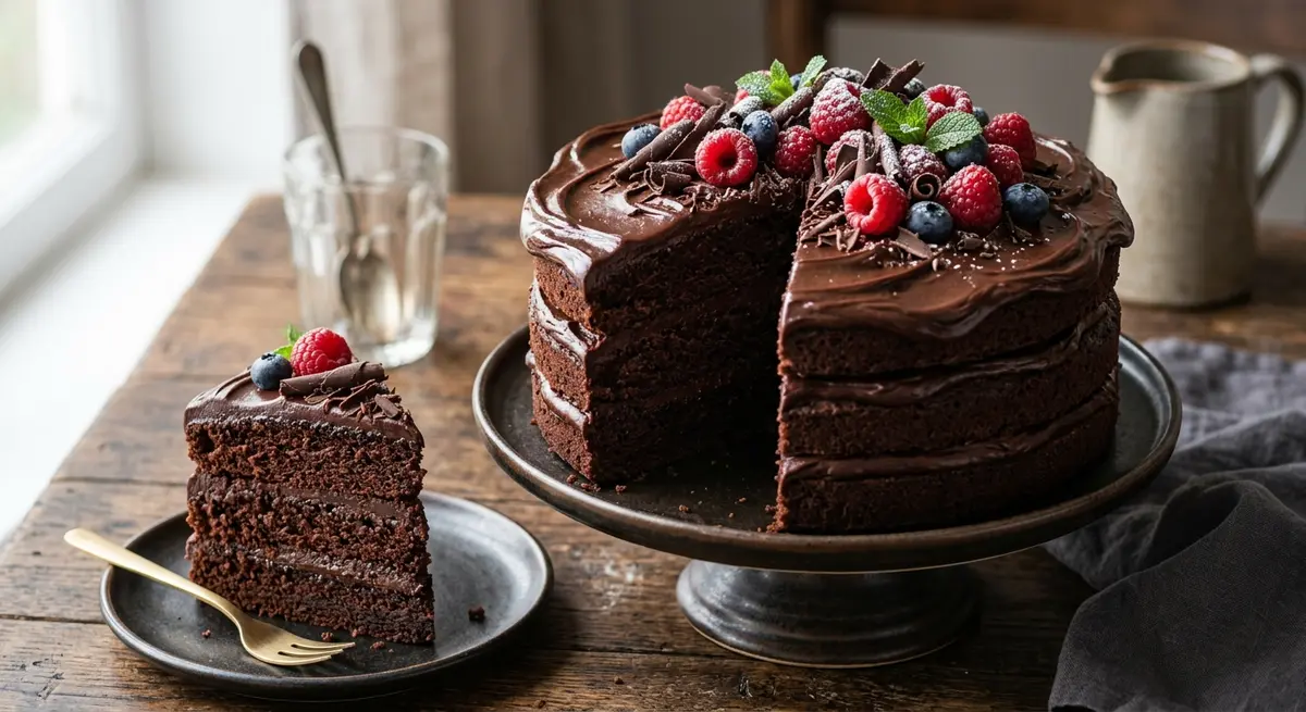 Rich Vegan Chocolate Cake